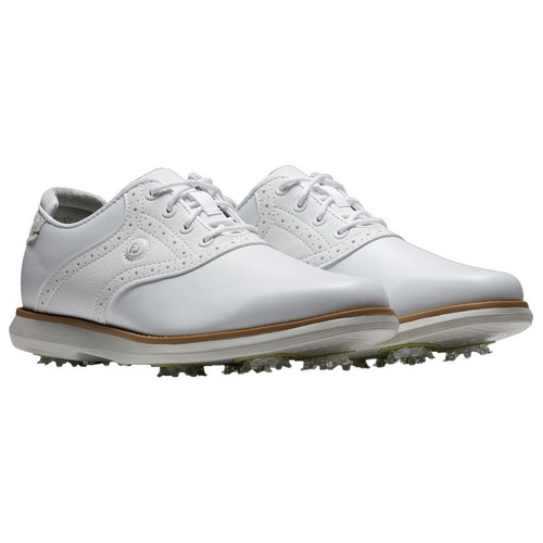 FootJoy Zapatos de Golf Impermeables Damas Tradiciones Ligeros Transpirables FJ con Picos - Imagen 9 de 13