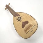 Vintage 5-String Miniature Oud Bowl Back Lute Instrument 19-Inch Stave Back