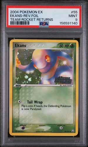 Ekans graded PSA 9 for sale on eBay