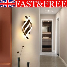 LED 3 Color Wall Light Wavy Stripe Design Art Lamp Bedroom Living Room Hallway
