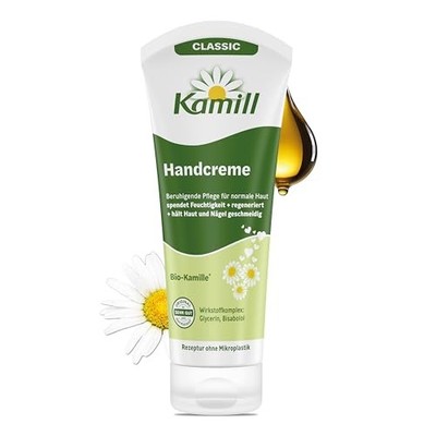 Handcreme Kamill Classic 100ml - Vegane Pflege mit Bio-Kamille, Hand- &