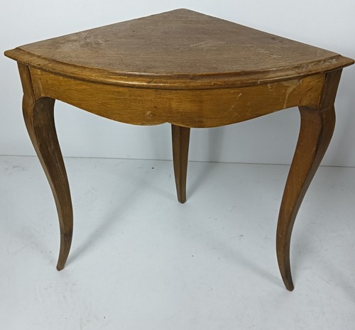 set of 4 carved wooden vintage side occasional tables louis XV style practical l - Picture 5 of 12