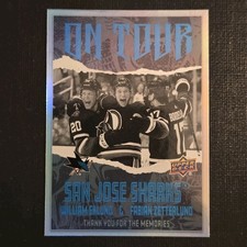 2024-25 Upper Deck Series 2 - On Tour William Eklund, Fabian Zetterlund #OT-8