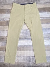 J Crew  Mens 31x32 Beige Khaki 484 Slim Fit Stretch Chino Pant Performance Tech