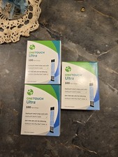 300 One Touch Ultra Diabetic Test Strips 8/31/26