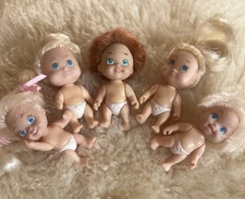 Vintage 1990 TYCO QUINTS Dolls Lot (5)
