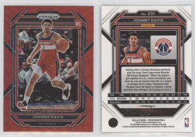 2022-23 Panini Prizm Ruby Wave Prizm Johnny Davis #231 Rookie RC
