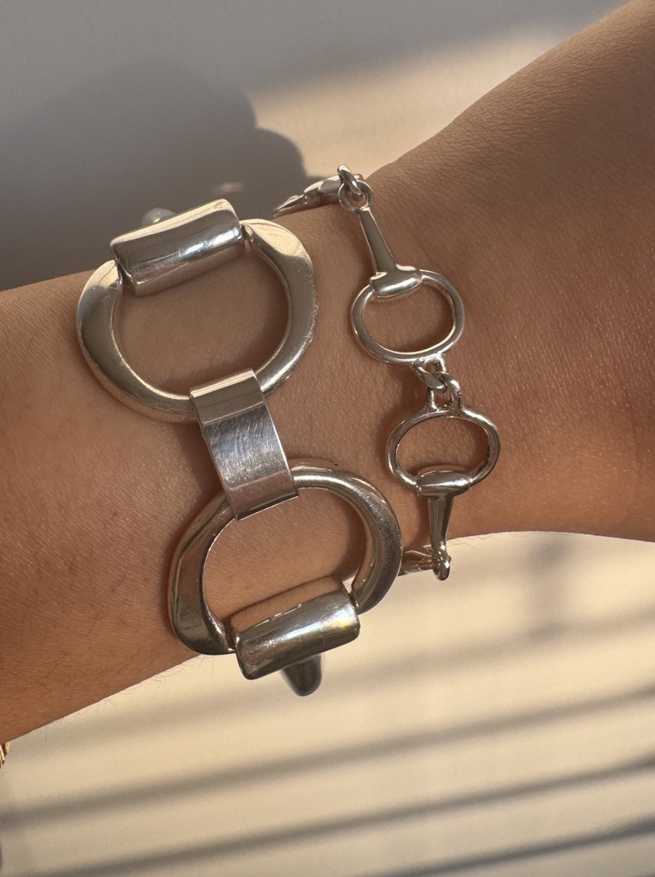 Heavy & Solid Sterling Silver Equestrian Snaffle … - image 13