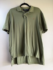 Ralph Lauren POLO Shirt Men Short Sleeve Classic Collar Size XXL Green
