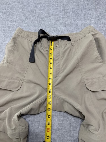 The North Face Convertible Pants Men’s Large Tan Belted Zip Off Shorts AJFB - Picture 21 of 24
