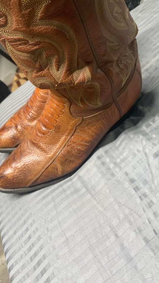Bottes en Cuir Made in USA Tony LAMA El Paso Texas Western - Bottes Western (13634254