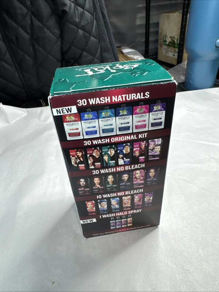 1 Caja Splat Rebellious Colors Esmeralda Profunda Kit Completo con Blanqueador y Peróxido Foto 3 de 4