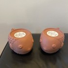 Bath Body Set Of Vintage Terracotta Pufferfish Planter Coastal Beach Boho Decor — photo 1