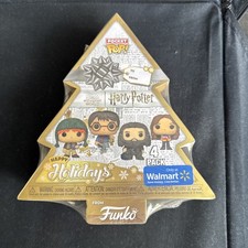Funko Pocket POP: HARRY POTTER Árbol Vacaciones Caja SET - 4 Figuras Vinilo Navidad