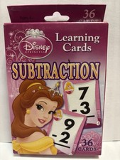 Disney Princess Subtraction Learning Cards New Beauty The Beast Belle Free Sh.