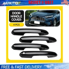 ABS Gloss Black Snap-on Door Handle Cover For Toyota RAV4 2019-2024 2025 4-20X
