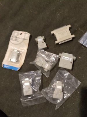 LOT OF 7 VARIOUS ADAPTORS Null Modem,  (4x) AT9F-ST & XT 25F-ST NOS 