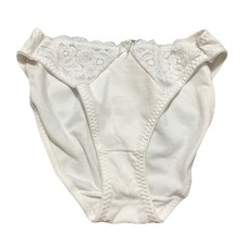 Vintage Vanity Fair Cotton Panties Style 46-667 White Size M High Waist Sissy