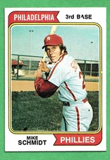 💎SUPER High End RARE - NM-Mint Or Better - 1974 Topps Mike Schmidt 283 - WOW💎