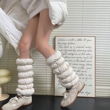 Lady Thicken Leg Warmer Calf Socks Winter Knee High Boot Covers Fashion Classic