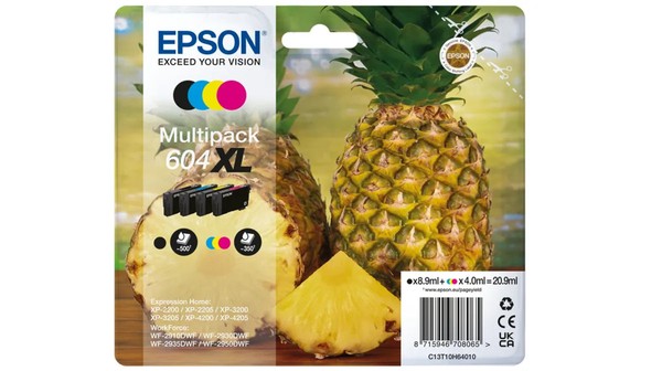 Epson 604XL / T10H6 / C13T10H64010 Tinten Sparset Schwarz, Cyan, Magenta, Gelb (-image