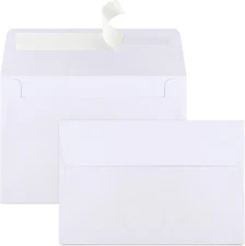 Joyberg 70 Packs A4 Envelopes, White, 4x6 Photo, Self (4.25x6.25in), White 