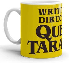 Quentin Tarantino Mug 11oz – Written & Directed Funny Coffee Cup Gift