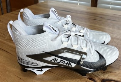 Nike Alpha Menace Elite TB Mens Football Cleats 13.5 White/Black