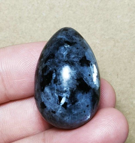 Natural Flashy LARVIKITE Labradorite Crystal Egg Reiki Stone Healing - Bild 4 von 8