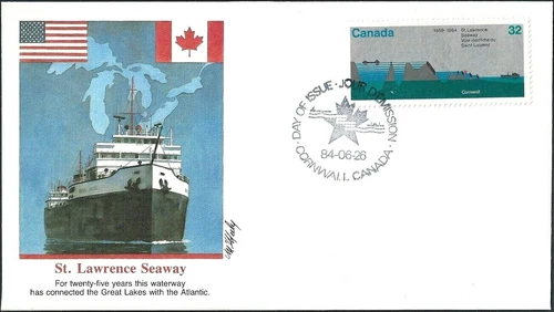 New Listing🍁Canada   #1015     "ST. LAWRENCE SEAWAY"    Brand New   1984 Fleetwood Cover