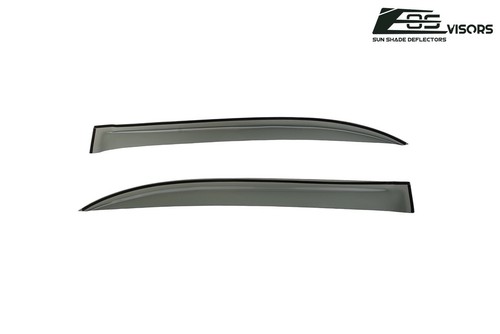 For 01-05 Honda Civic 4dr Sedan | Smoke Side Window Visors Rain Guard Deflectors - Picture 5 of 7