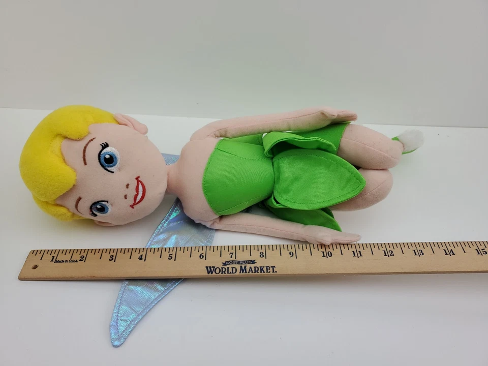 Disney Hadas Campanilla Peluche Peluche Sentado Hada Muñeca Hada Estante Exhibición Foto 4 de 4