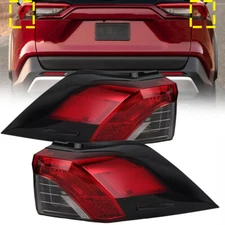 Pair LED Left&Right Tail Light Rear Lamp Brake Outer For Toyota RAV4 2019-2023