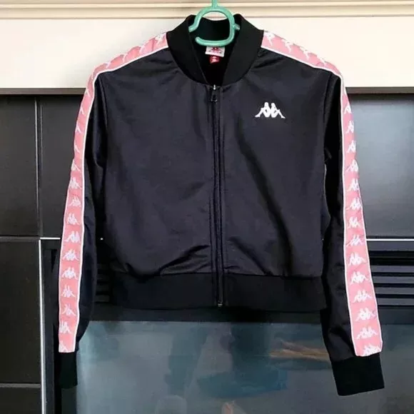 Kappa Dark 222 Banda Asber Crop Jacket Size XS