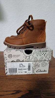 Clarks Gr. 25 Jungen Heath Lace T Kinderschuhe