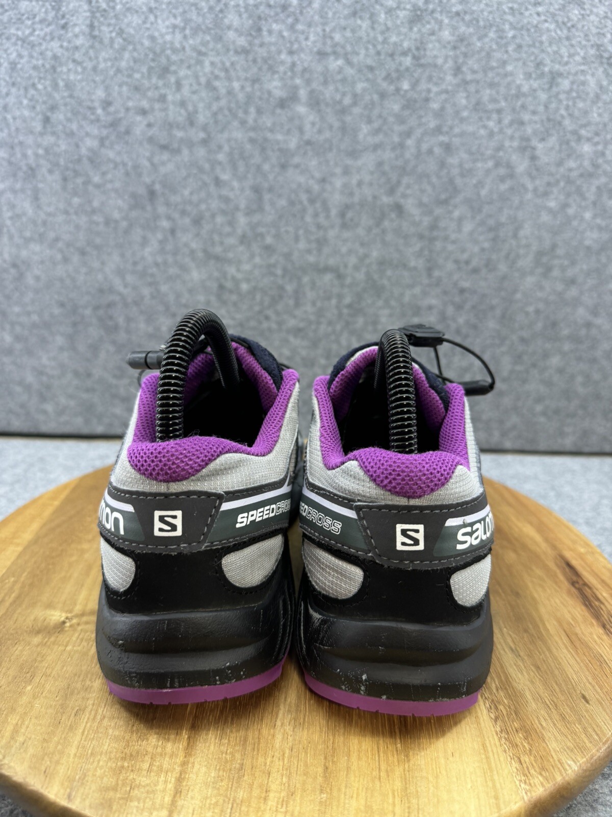 Scarpe Salomon Speedcross Trail Escursionismo Running Grigio Viola Taglia Uomo 5 Donna 6