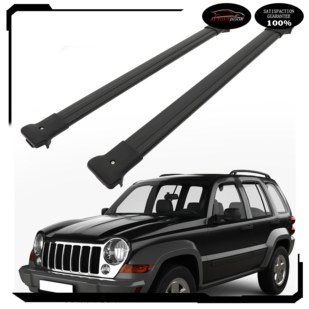 For 2002-2007 Jeep Liberty KJ Roof Rack Cross Bar Top Luggage Baggage Cargo