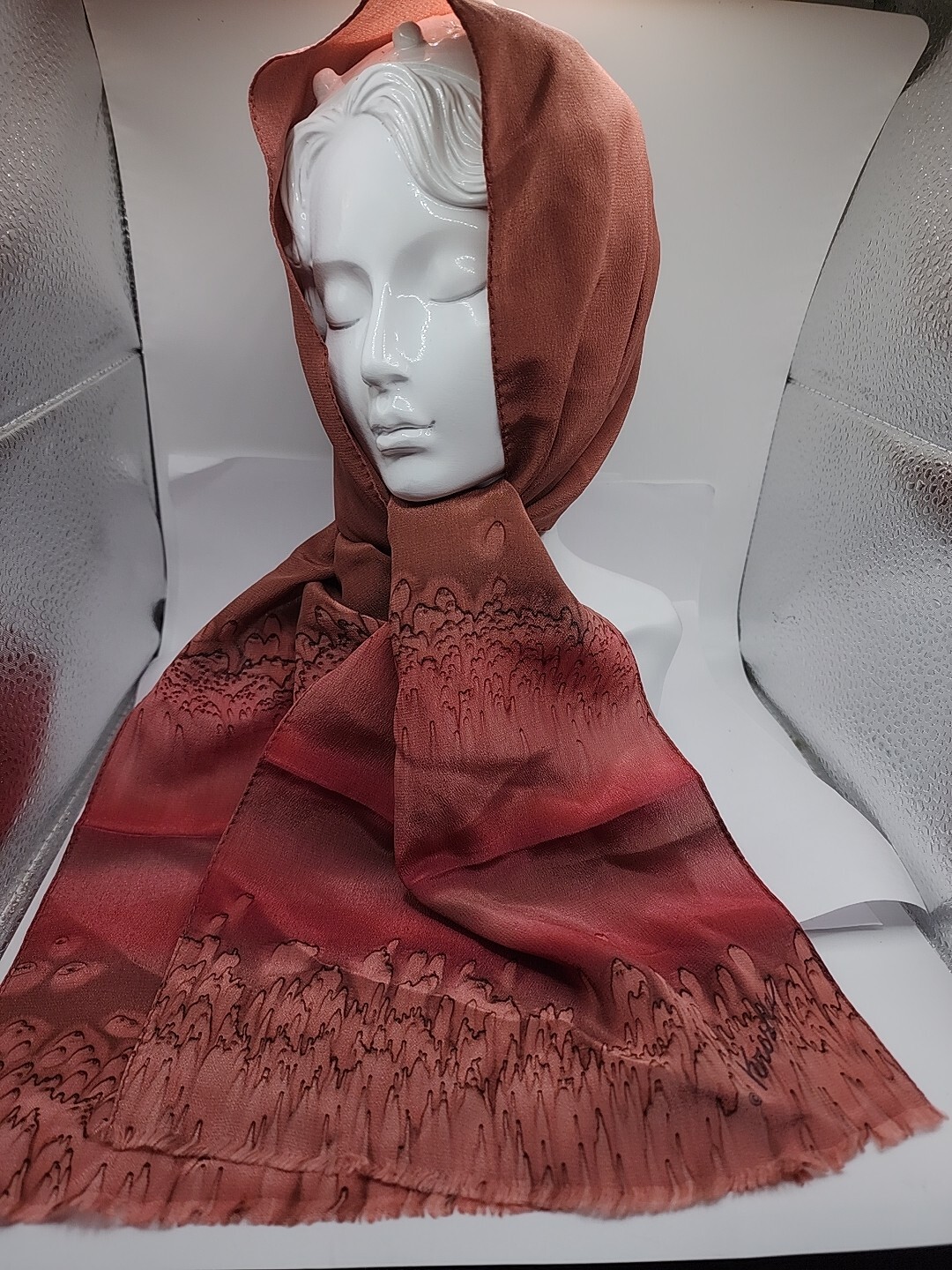 Signed KRISKA Rectangular Colorful Dyed Designer … - image 1