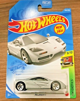 Hot Wheels McLaren F1 #235 HW '21 Exotics 8/10 Silver VHTF!