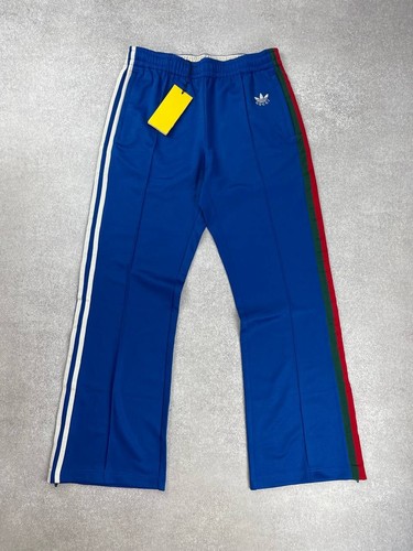 Gucci Adidas Flare Trousers Pants Blue Size M