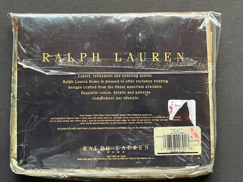 RARE! NEW Ralph Lauren *LAMBERT Stripe Queen SATEEN FLAT SHEET ~Aubusson FLORAL - Picture 4 of 6
