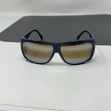 Vintage SUNGLASSES MIRRORED SKI Optiks GLASSES LENSES Blue Nylon Frame