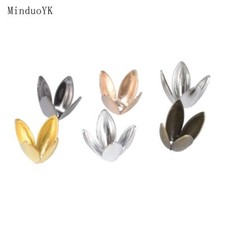Leaves Flower Beads Caps - 6mm Loose Spacer Apart End Bead Jewelry Making 100PCS