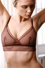 NWT ELSE LINGERIE Bella Soft Cup Triangle Bra Clay Mauve Pink XS