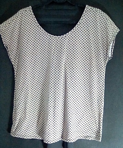 Robins Nest Maternity polka dot shirt with sheer bow back size Med - Picture 5 of 7
