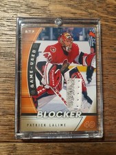 2002-03 ITG Be A Player Between the Pipes Game-Used Blocker Patrick Lalime GB-12
