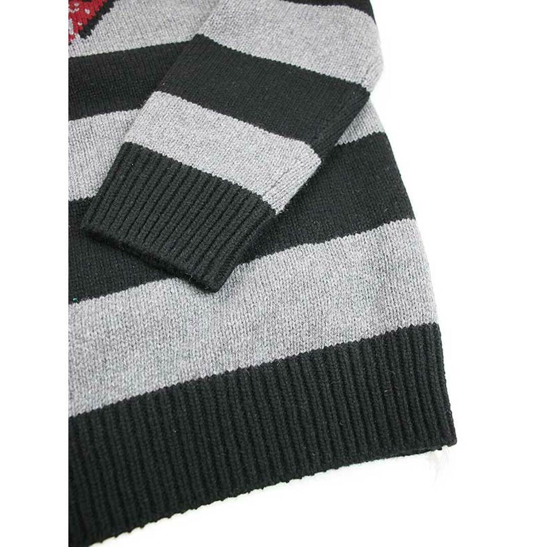 Coach DC Superman Oversized Striped Knit Sweater Black Grey Coach DC Superman Oversized Striped Knit Sweater Black Grey
