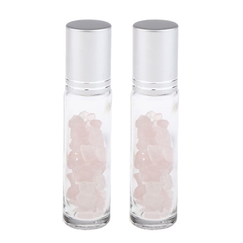 4 Pieces 10ml Empty Glass Oils Perfume Aromatherapy Roll-on Bottles Pink+Purple - Picture 3 of 12