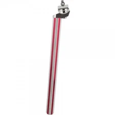 MCS BMX Seatpost,FLUTED 27.2mm Oldschool GT BMX NEW RED/SILVER