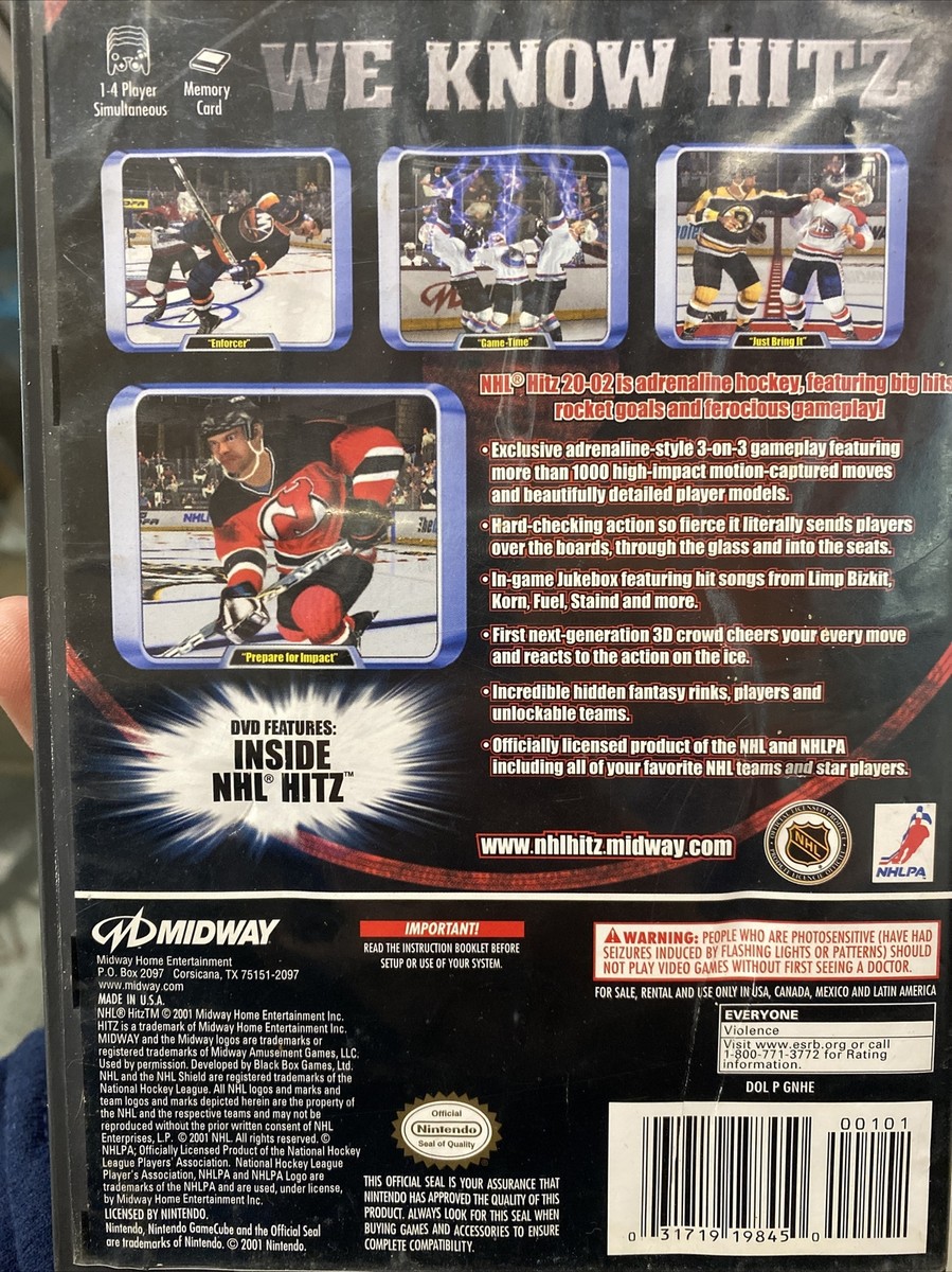 NHL Hitz 20-02 (Nintendo GameCube, 2001) 31719198450| eBay